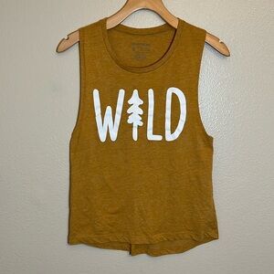 Keep Nature Wild Yellow Tank Top
